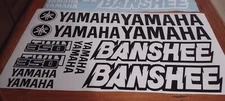 1986-2006 yamaha banshee full graphics kit decals stickers OEM Locations BLACK !