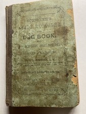 Vtg 1868 Ready Reckoner Ship Boat Builders & Lumber J Scribner 4th Edtion Book