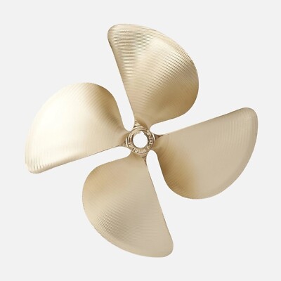 Acme 13.25 x 15.5 1490 4 Blade Inboard Propeller Right Hand Nibral Cupped 1 Bore