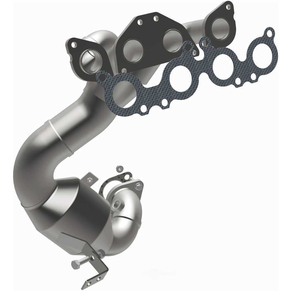Direct-Fit Catalytic Converter with Integrated Exhaust Manifold for 05-11 Volvo XC90 4.4L V8