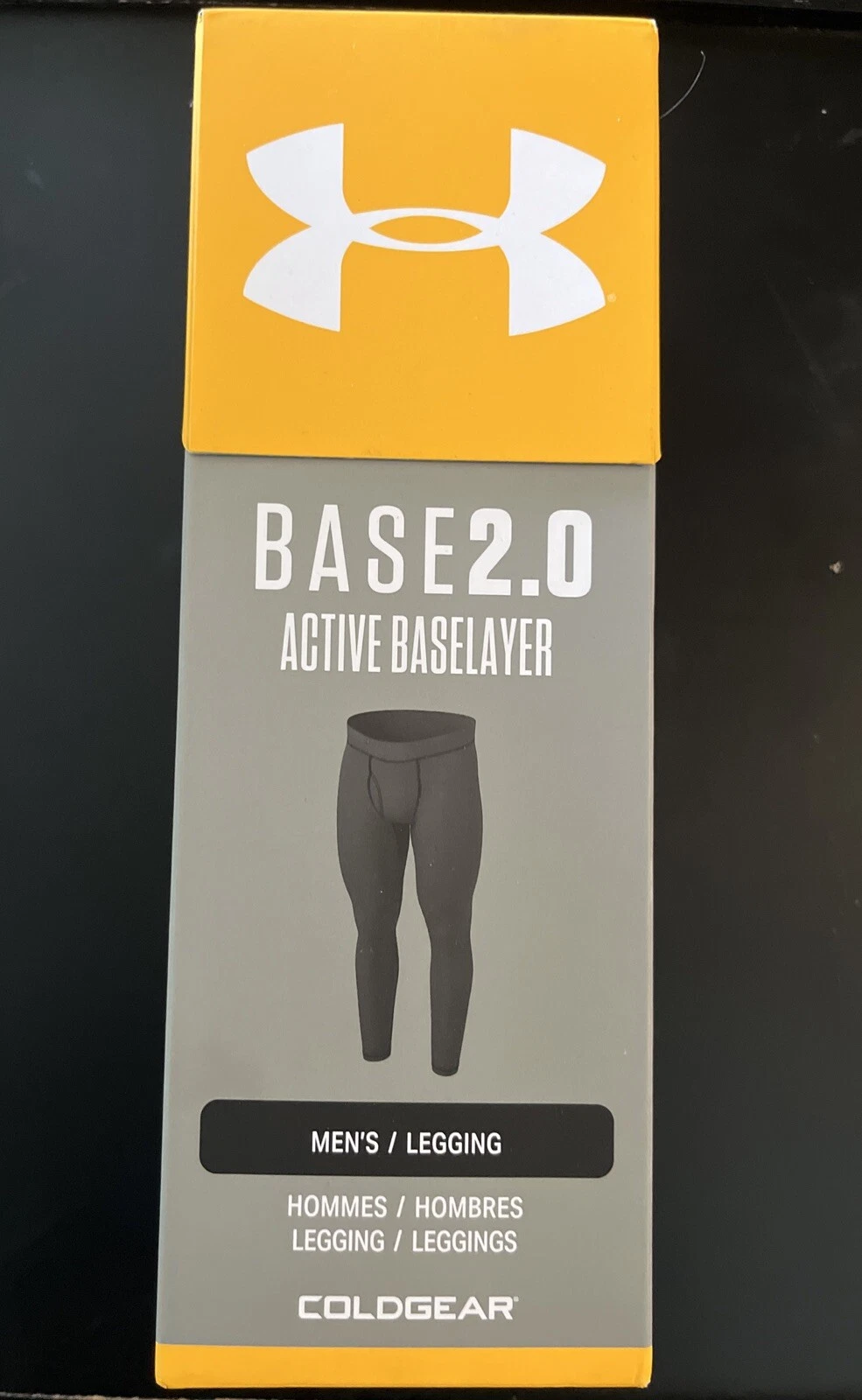 Under Armour men's 2.0 Cold Gear Base layer legging -size Small - Black