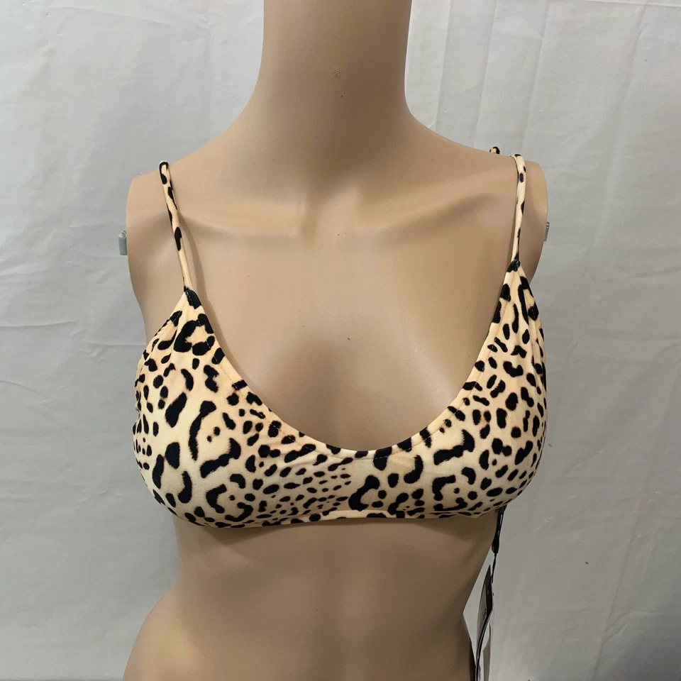 ViX PAULAHERMANNY Mujeres Nuevo con Etiquetas Paola Luli Bikini Traje de Baño Top en Leopardo Talla L Foto 2 de 4