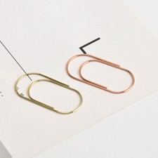 20Pcs 50x23mm Large Size Paper Clip Metal Wide Office Huge Paperclip Binder