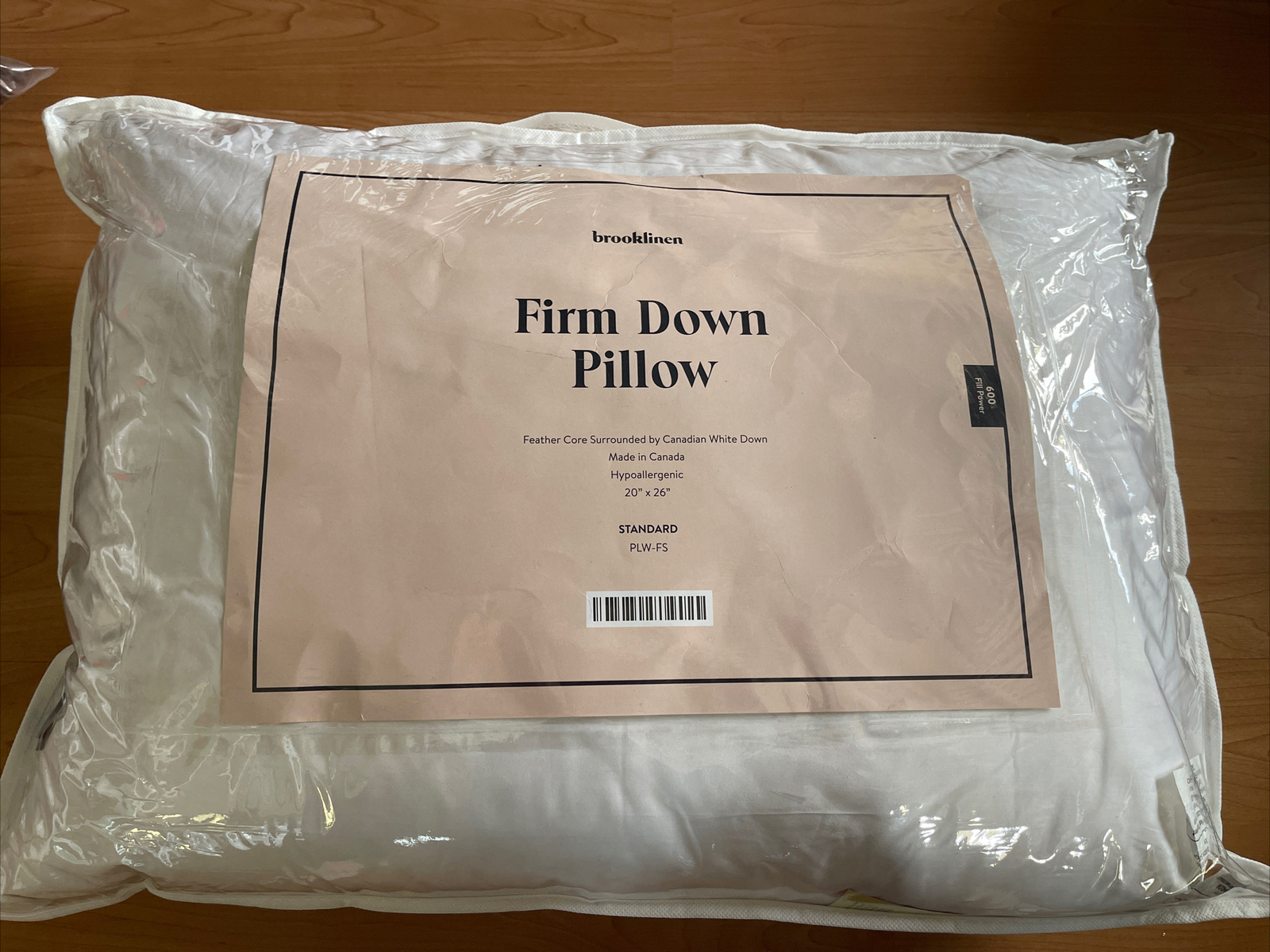 Brooklinen Firm Down Pillow Standard 100 Canadian White Down Hypoallergenic eBay