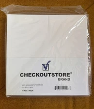 (20) Cardboard Vinyl Record Jackets Cover No Hole - White (45 RPM)