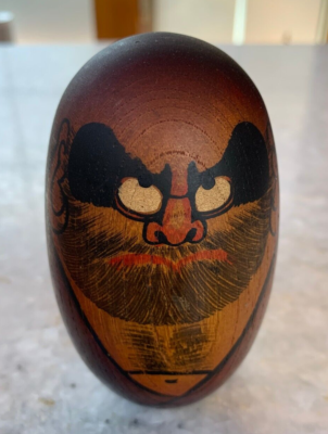 Antique Japanese Japan Wood Wooden Daruma Doll Fine Quality