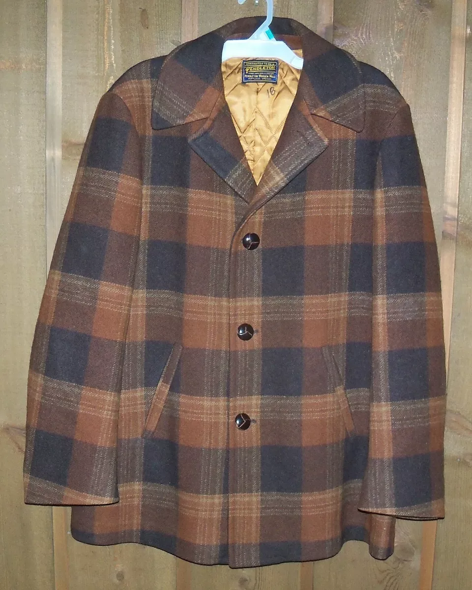 Mens pendleton wool clearance coat