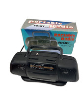Sunny AM/FM black Portable Radio Model 16K- Japan New Old Stock