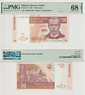 1997 Lovely MALAWI 10 Kwacha. PMG 68 EPQ (Over 70 Max) (S/C) Pick 37