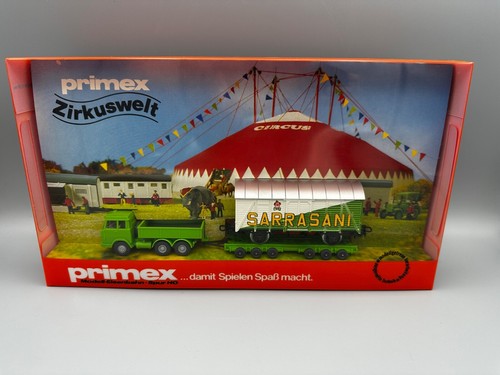 Märklin Primex H0 4584 | Güterwagen + LKW "Zirkus Sarasini" der DB in OVP | Condition: Neu