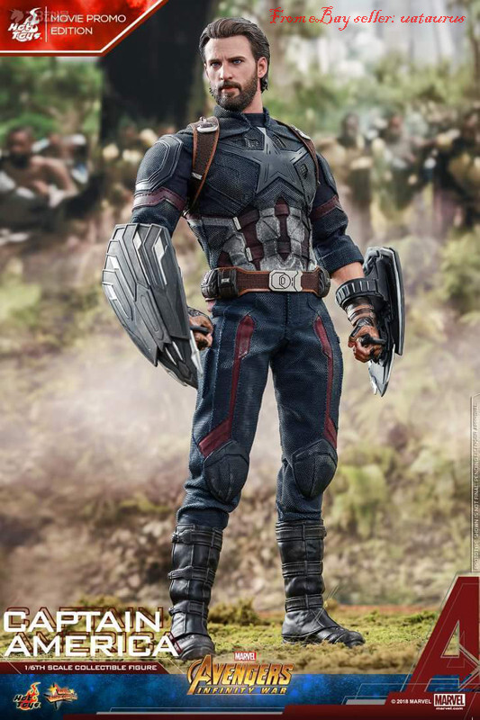 Hot Toys 1/6 Mms481 Captain America Movie Promo Edition Avengers 3