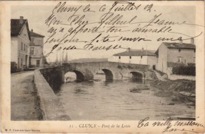 CPA CLUNY - Pont de la Levée (122018)