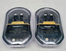LOT OF 2 KanexPro SuperSpeed USB 3.0 Active Extension Cable EXT-USB32FT
