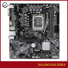 FOR GIGABYTE H610M D3H DDR4 LGA1700 64GB HDMI VGA Micro ATX Motherboard Test OK
