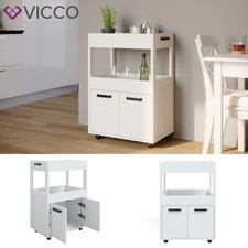 Hausbar Minibar Getränkebar Simon Weiß Tür Fächer Ablage Regal rollbar Vicco