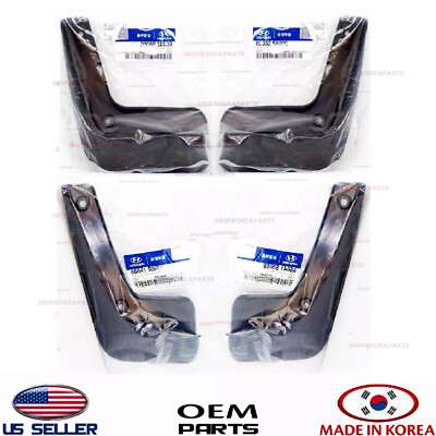 Genuine OEM Front & Rear Mud Flaps Splash Guards Set 4pcs 2023 2025 Palisade