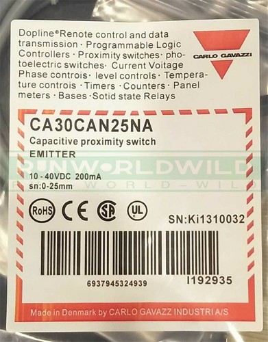 Qty:1 New For CARLO GAVAZZI Capacitance Proximity Switch CA30CAN25NA - 第 1/1 張圖片