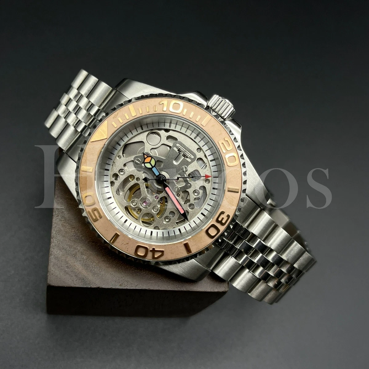 Custom skeleton watch outlet