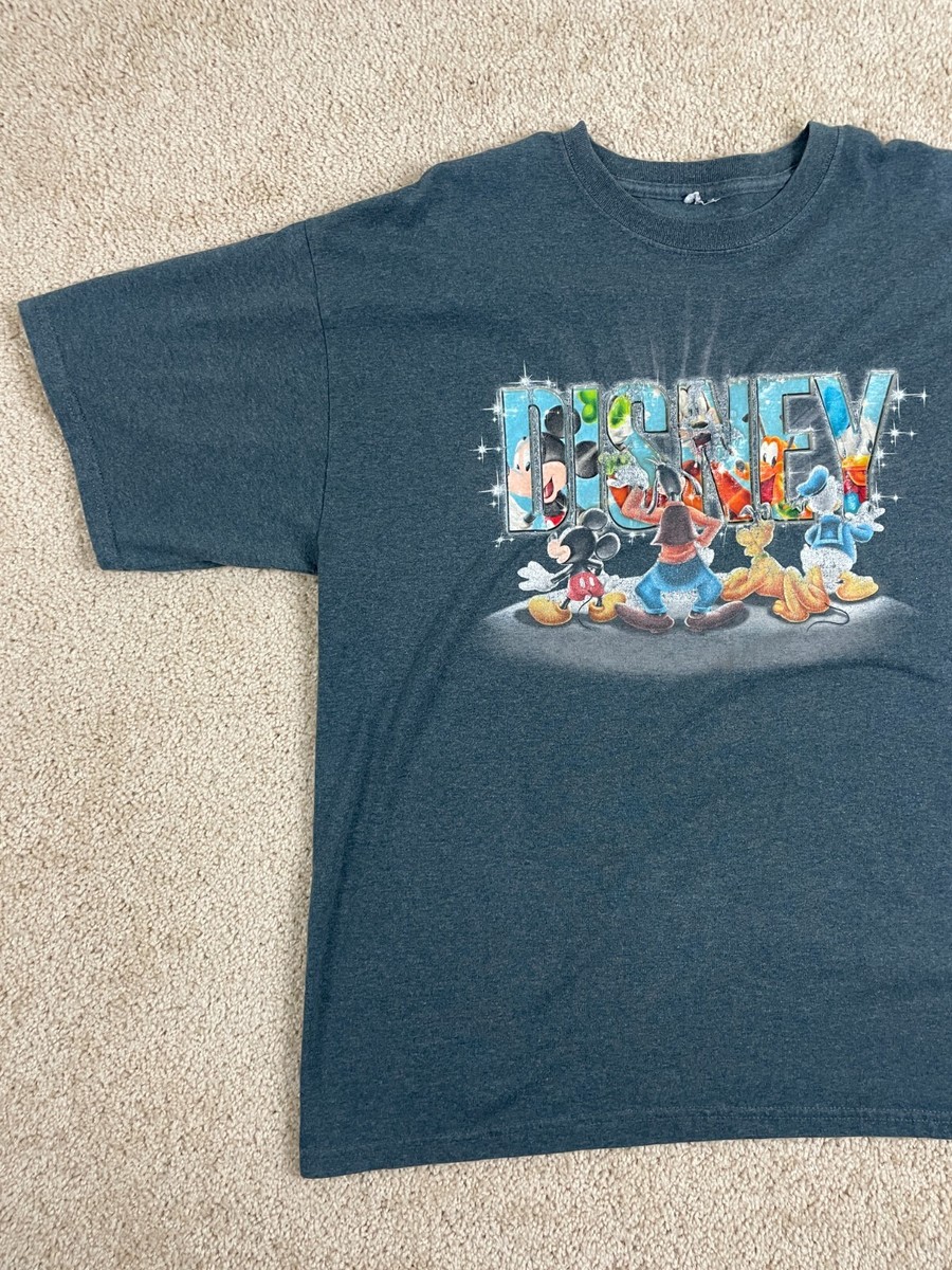 T-Shirt Mens Size 45 Crewneck Disney Mickey Mouse And Friends Graphic Black View 4