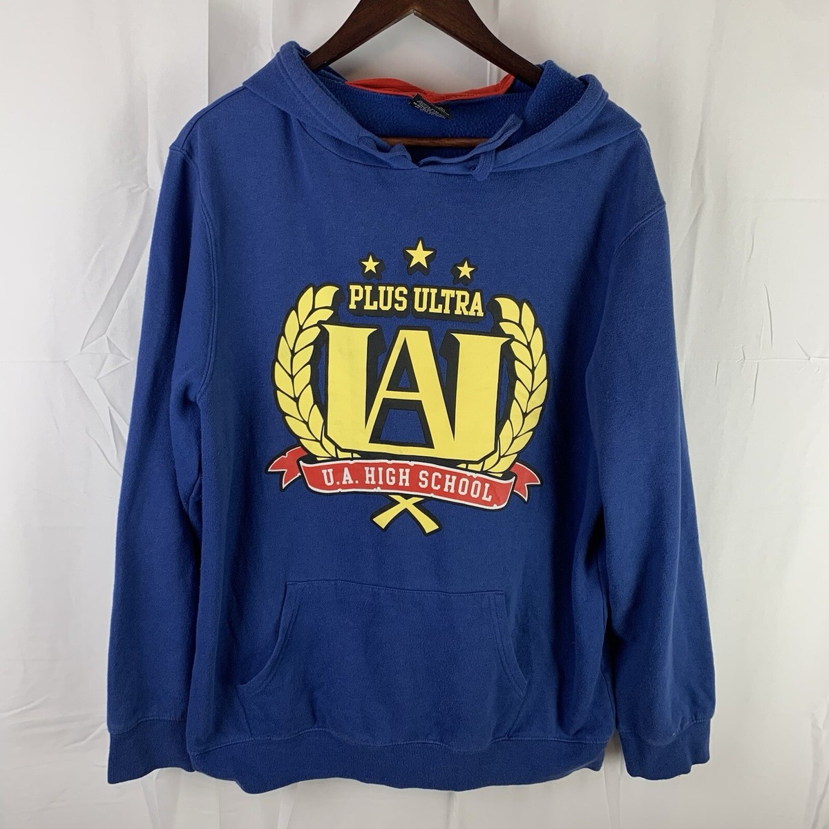 My Hero Academia Hoodie Mens XL Blue Plus Ultra UA High School