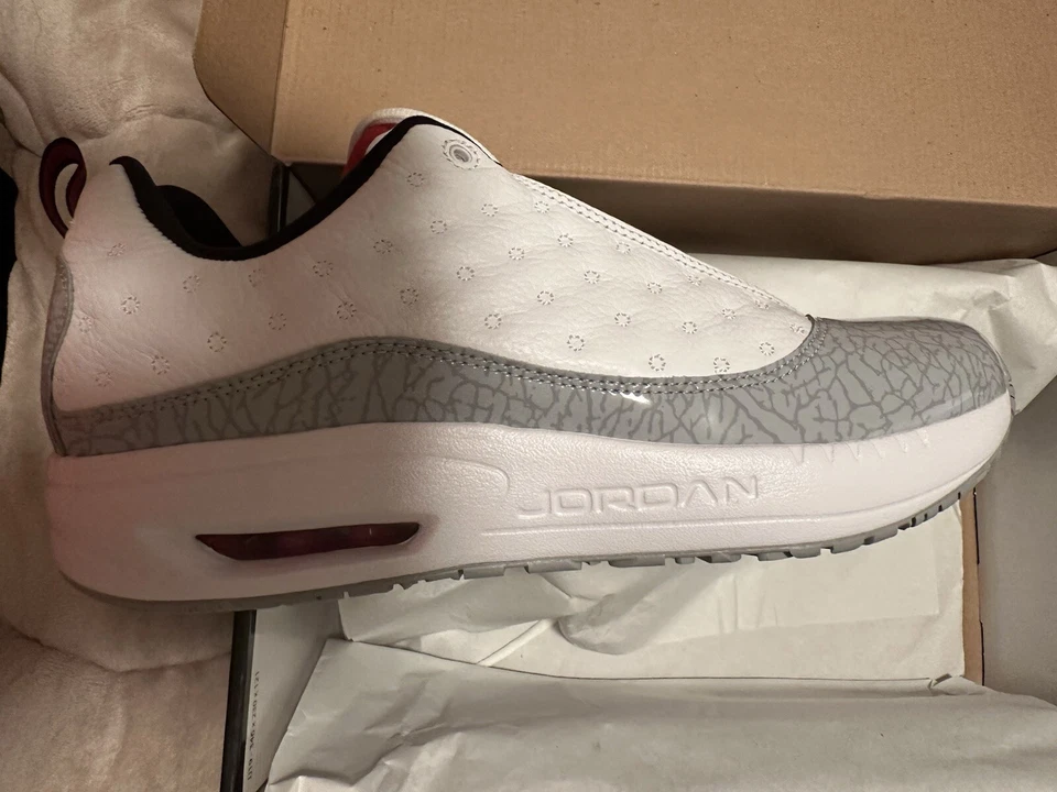 Talla 10.5 - Jordan Comfort Viz Air 13 Blanco Gris Lobo Foto 3 de 4