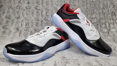 Air Jordan 11 CMFT Low 'White Black University Red' Men's Shoes