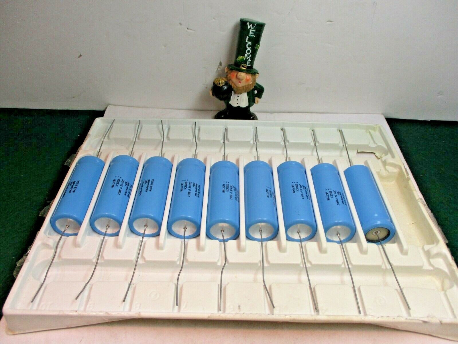 (9) MALLORY TC50200 CONDENSADOR DE LATA DE ALUMINIO ELECTRO AXIAL 2000MF 50VDC
