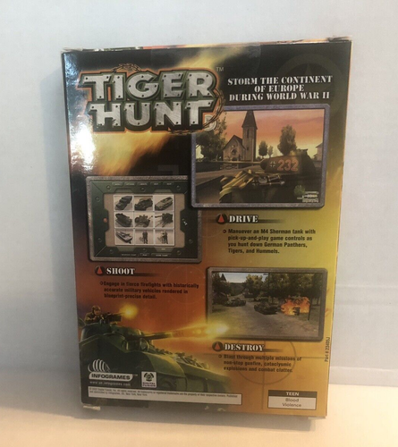 Tiger Hunt: Drive Shoot Destroy WWII (PC Game, 2002) ~ Ships FREE *NEW, SEALED* - Picture 2 of 5