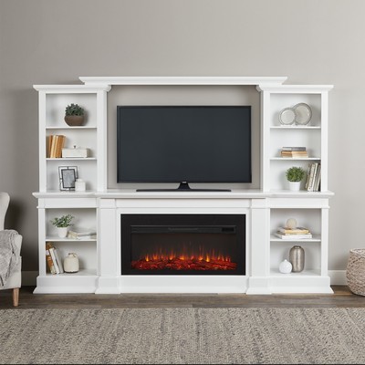 RealFlame Monte Vista Fireplace 6 Color Infrared Electric Media Unit White