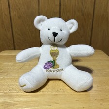 First Communion Teddy Bear Plush Body of Christ Sitting Embroidery Autom 2019 7  