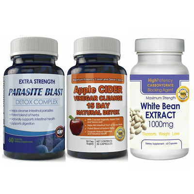 White Bean Extract Apple Cider Vinegar & Parasite Intestinal Weight Management