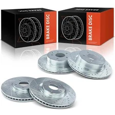 Drilled & Slotted Brake Rotors for Nissan Maxima 2009-2014 16-17 Front & Rear