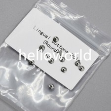 10 Pcs Dental Orthodontic Lingual Buttons with Hollow Holes Round Mesh Base New