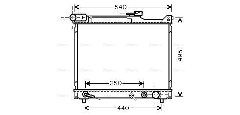 SZ2077 AVA Radiator FIT SUZUKI GRAND VITARA (1998) 2.0 TDI