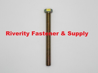 3/8-16 x 4 Tap Bolts Grade 8 Hex Head Screws 3/8x16x4 Full Thread 3/8x16 x 4''