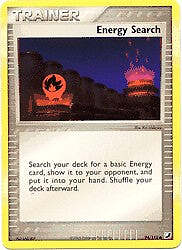 Pokemon EX Unseen Forces  94/115 Card - Energy Search