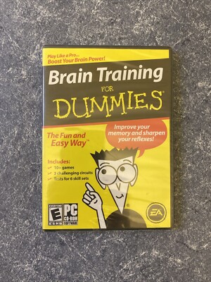 Brain Training for Dummies PC CD-Rom Brand NEW Software To Improve Your Memory