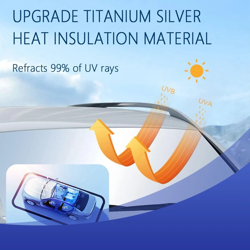 CUSTOM FIT ROLL UP SUNSHADE WINDSHIELD VISOR SUN SHADE FOR SABARU WRX STI 15-20 Foto 3 de 4