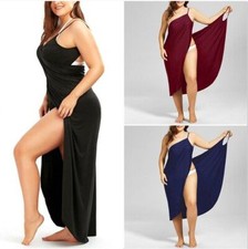 Women Bikini Cover Up Swim Beachwear Long Maxi Wrap Sarong Beach Dress Plus Size