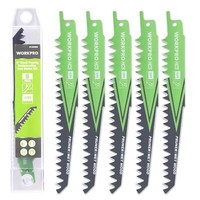 Workpro 5-Teiliges SäBelsäGeblatt-Set 152Mm 5TPI Hcs Zweig Schneiden