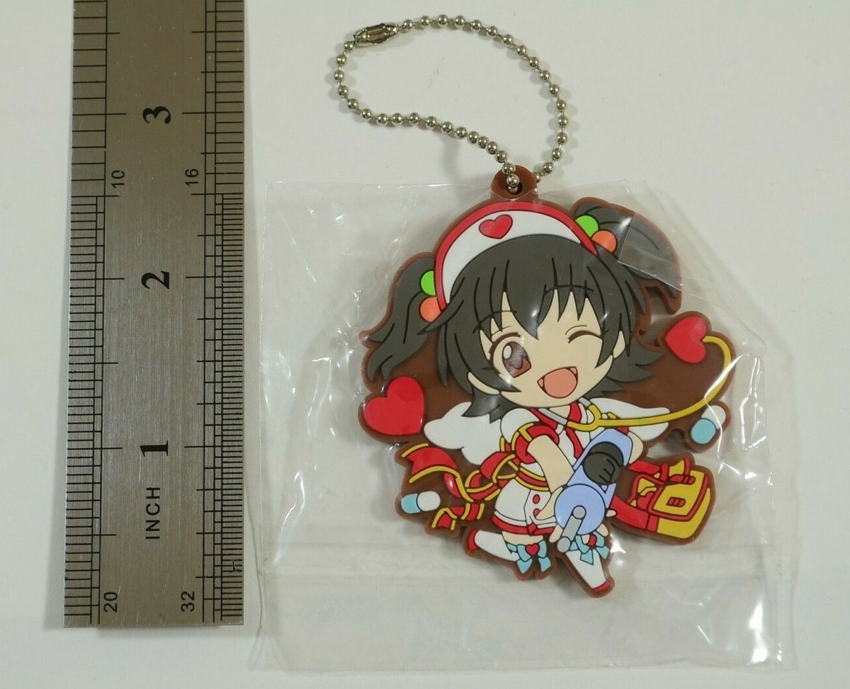 THE Idolmaster Miria Akagi Rubber Mascot Keychain Japan Anime