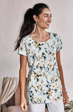 J. Jill  S 8/10  NEW Gorgeous Pure Jill Scoop-Neck Elliptical Tee  NWT 1N2 