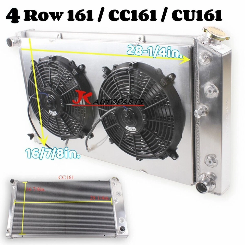 Cubierta de ventilador de radiador de 4 filas para furgoneta 72-74 GMC G25/G2500 (submodelo: Rally, Vandura) Foto 2 de 4