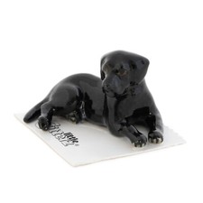 LITTLE CRITTERZ Dog Miniature Figurine Labrador Retriever Lab Black Jack
