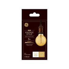 GE Vintage 5 W Equivalent Dimmable Warm Candle Light G25 Vintage LED Light