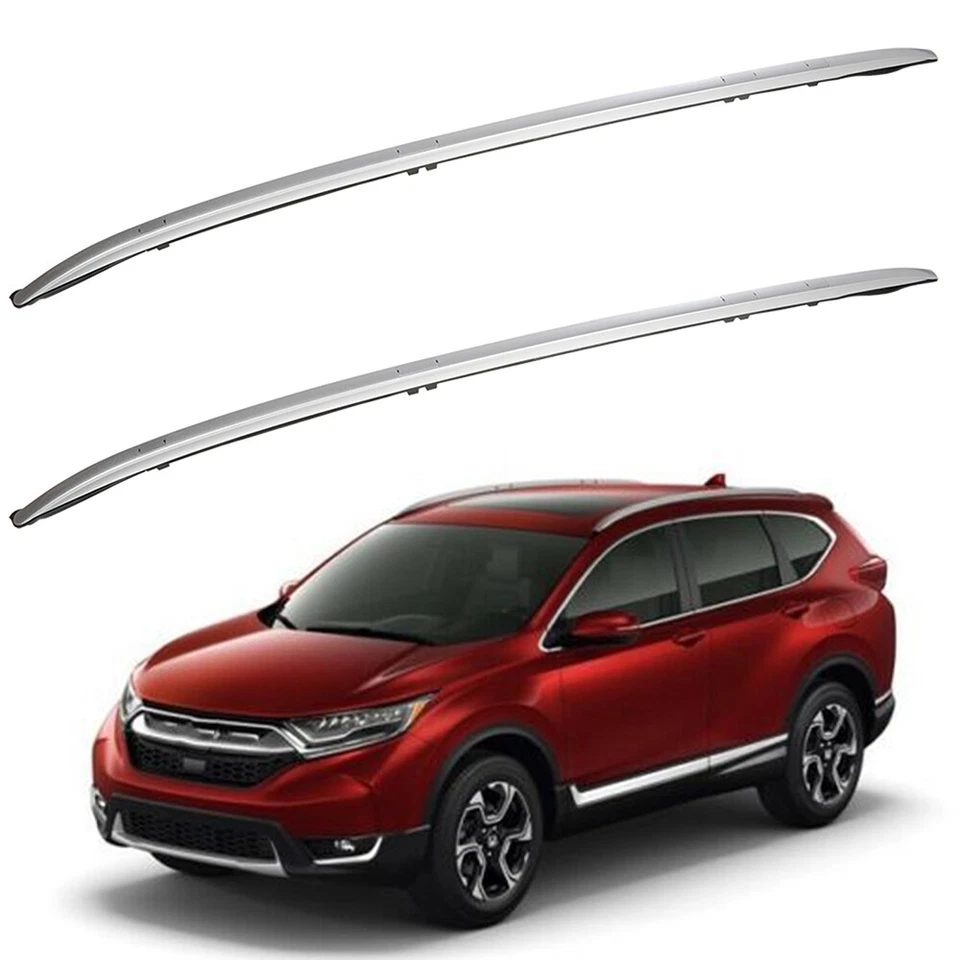 Roof Rack Silver Side Rails Luggage Carrier For 2017-2018 Honda CR-V 1.5L 2.4L Foto 3 de 4