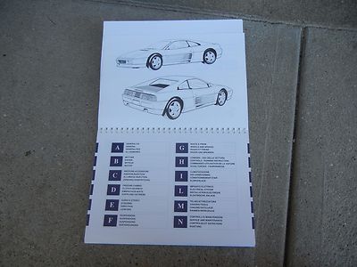 FERRARI 348 TECHNICAL MANUAL IN EXCELLENT CONDITION | eBay