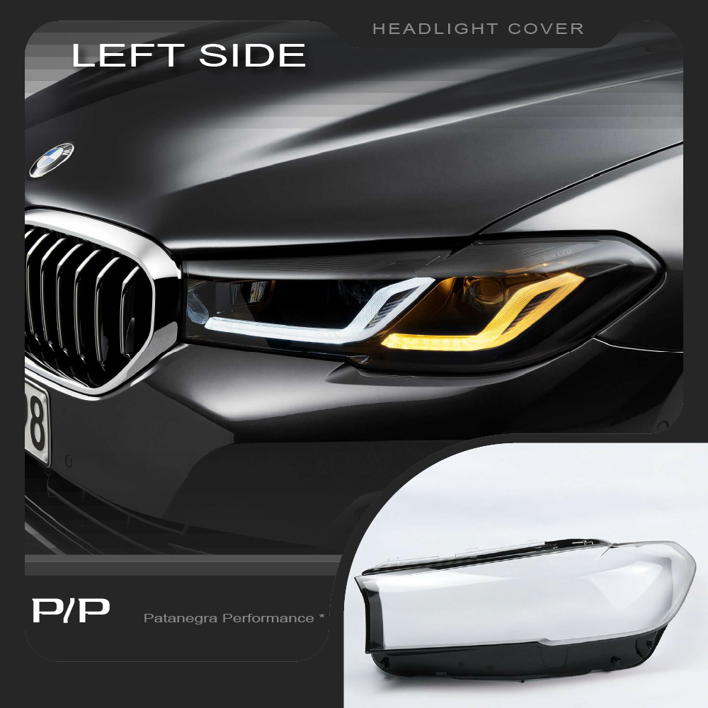 Headlight Covers BMW 5シリーズG30 G31 G38 2020Upヘッドライトレンズ交換カバー左 右 For BMW