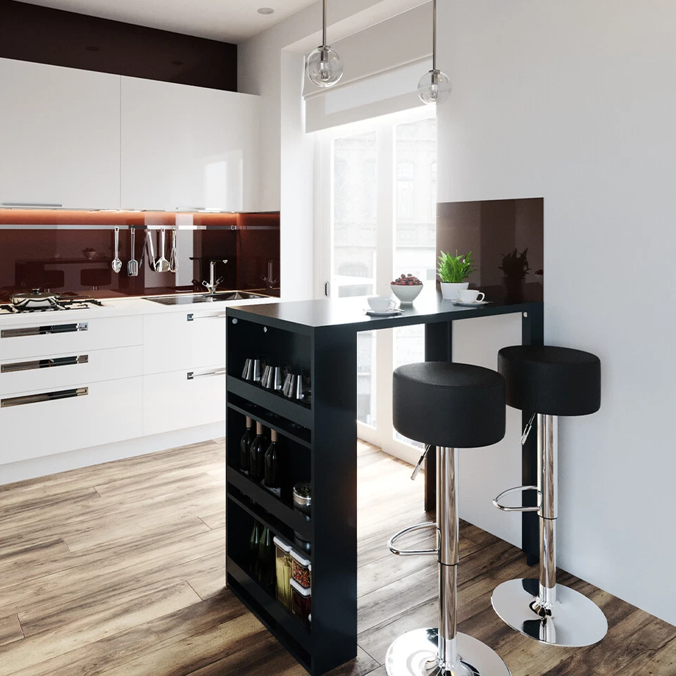 Bartisch Bartresen Stehtisch inkl. Barhocker Tresentisch Bistrotisch Küche Vicco - Bild 4 von 4