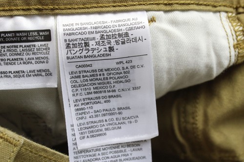 Pantalones Levi's Para Hombre W40/L32 Chino Corte Regular Con Cremallera Marrón - Imagen 6 de 8